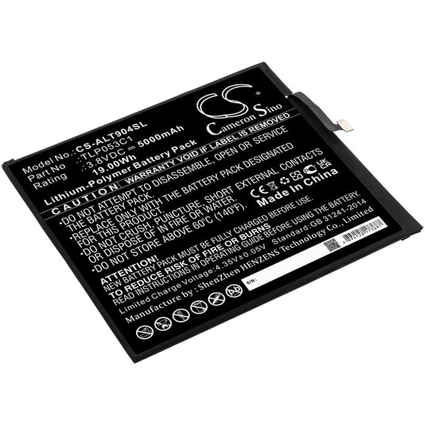 Bsc Preferred Alcatel OT-5007S Tablet Replacement Battery CS-ALT904SL - main